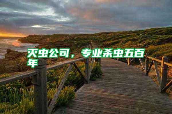 滅蟲公司,專業(yè)殺蟲五百年