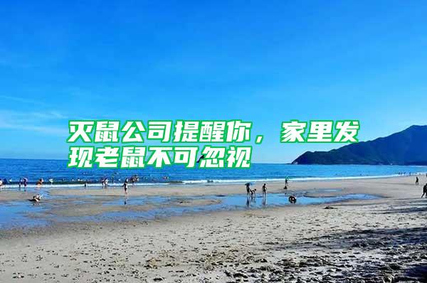 滅鼠公司提醒你,家里發現老鼠不可忽視