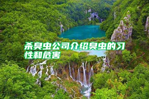 殺臭蟲公司介紹臭蟲的習(xí)性和危害