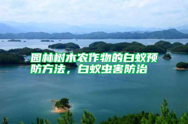 園林樹木農作物的白蟻預防方法,白蟻蟲害防治