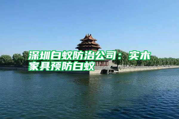 深圳白蟻防治公司:實木家具預防白蟻