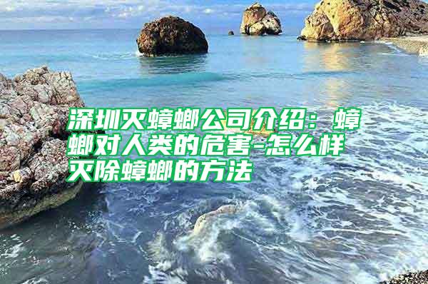 深圳滅蟑螂公司介紹:蟑螂對(duì)人類的危害-怎么樣滅除蟑螂的方法
