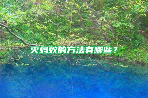 滅螞蟻的方法有哪些？