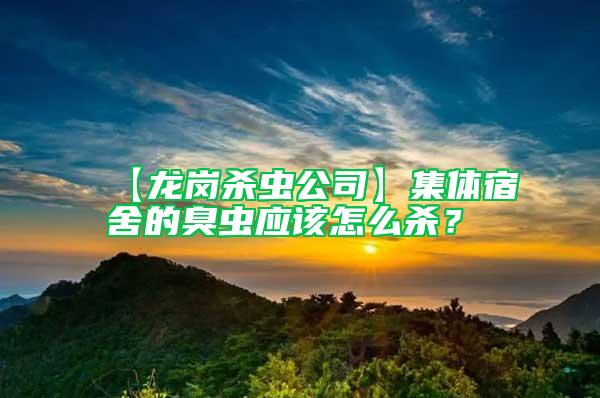 【龍崗殺蟲公司】集體宿舍的臭蟲應(yīng)該怎么殺？