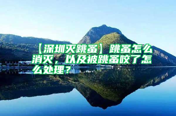 【深圳滅跳蚤】跳蚤怎么消滅,以及被跳蚤咬了怎么處理?